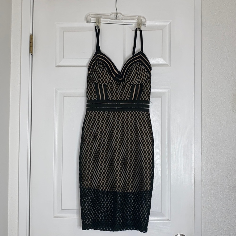 Entry Olive green midi dress, size S